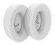 SPC Gear Memory Foam Earpads Onyx White - Breathable Fabric - 1056383 - zdjęcie 1