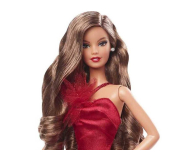 Barbie Signature Lalka świąteczna 2022 Brązowe włosy - 1051955 - zdjęcie 3