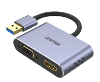 Unitek Adapter USB-A - HDMI, VGA FullHD