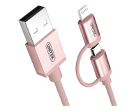 Unitek Kabel USB-A - Lightning/micro USB- - 1062630 - zdjęcie 1