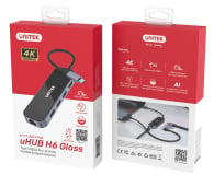 Unitek HUB USB-C 3.1 - RJ-45, HDMI 4K, PD100W, 3x USB-A - 1062639 - zdjęcie 8