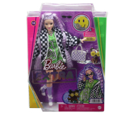 Barbie Extra Lalka Jasnoróżowe włosy kurtka szachownica - 1051934 - zdjęcie 6