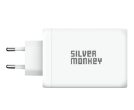 Silver Monkey Ładowarka sieciowa GaN 130W USB-C PD + USB 3.0 QC - 1065080 - zdjęcie 2
