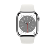Apple Watch 8 41/Silver Steel/White Sport LTE - 1070972 - zdjęcie 2