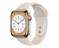 Apple Watch 8 41/Gold Steel/Starlight Sport LTE - 1070979 - zdjęcie 1
