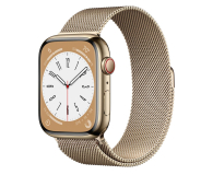 Apple Watch 8 45/Gold Steel Milanese Loop LTE - 1071011 - zdjęcie 1