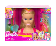 Barbie Głowa do stylizacji Neonowa tęcza Blond włosy - 1102508 - zdjęcie 1