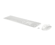 HP Zestaw bezprzewodowy myszy i klawiatury HP 650 - biały - 1108876 - zdjęcie 1