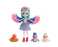 Mattel Enchantimals Rodzina Papugi Filia Finch Lalka + figurki - 1102583 - zdjęcie 1