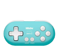 8BitDo Zero 2 Bluetooth Gamepad Mini Controller - Turquoise - 1106092 - zdjęcie 1