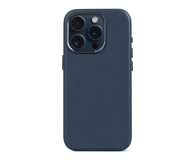 Decoded Leather Back Cover do iPhone 15 Pro true navy - 1187377 - zdjęcie 1