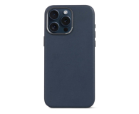Decoded Leather Back Cover do iPhone 15 Pro Max true navy - 1187378 - zdjęcie 1