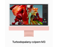 Apple iMac 24 M3/16GB/256/MacOS Retina 4,5K Różowy 8R GPU - 1193249 - zdjęcie 4