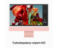 Apple iMac 24 M3/16GB/256/MacOS Retina 4,5K Różowy 10R GPU - 1193242 - zdjęcie 4