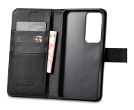 iCarer Wallet Case do Samsung Galaxy S23+ (skórzany portfel) czarny - 1201069 - zdjęcie 1