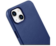 iCarer Leather Case do iPhone 14 Plus (MagSafe) niebieski - 1201097 - zdjęcie 7