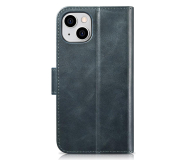 iCarer Wallet Case Oil Wax do iPhone 14 Plus (Anti-RFID) niebieski - 1201102 - zdjęcie 3