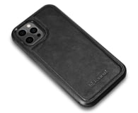 iCarer Leather Case Oil Wax iPhone 12 Pro Max czarny - 1201087 - zdjęcie 3