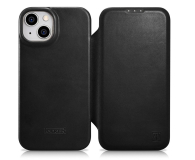 iCarer Premium Leather Folio Case Oil Wax do iPhone 14 Plus - 1201081 - zdjęcie 1