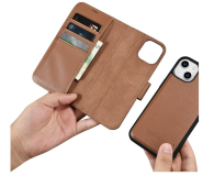 iCarer Wallet Case do iPhone 14 Plus (Anti-RFID) brązowy - 1201104 - zdjęcie 3
