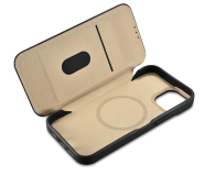 iCarer Leather Folio Case iPhone 14 Plus (Magsafe) czarny - 1201074 - zdjęcie 2