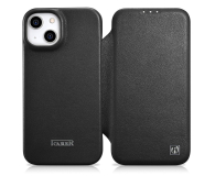iCarer Leather Folio Case iPhone 14 Plus (Magsafe) czarny - 1201074 - zdjęcie 1