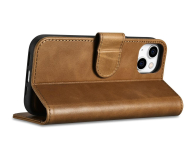 iCarer Wallet Case Oil Wax do iPhone 14 Plus (Anti-RFID) brązowy - 1201109 - zdjęcie 8