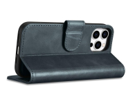 iCarer Wallet Case Oil Wax do iPhone 14 Pro (Anti-RFID) niebieski - 1201117 - zdjęcie 6