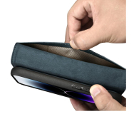 iCarer Wallet Case Oil Wax do iPhone 14 Pro (Anti-RFID) niebieski - 1201117 - zdjęcie 8