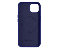 iCarer Litchi Leather Case do iPhone 14 Plus (MagSafe) granatowy - 1201098 - zdjęcie 2