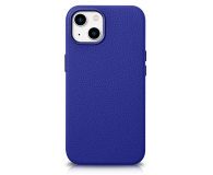 iCarer Litchi Leather Case do iPhone 14 Plus (MagSafe) granatowy - 1201098 - zdjęcie 1