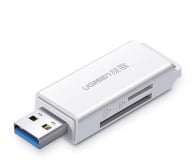 UGREEN Czytnik kart pamięci SD / micro-SD (USB 3.0) biały - 1200827 - zdjęcie 1