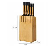 Fiskars Zestaw 5 noży kuchennych w bloku drewnianym 1062927 - 1193729 - zdjęcie 7