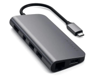 Satechi Multimedia Adapter (USB-C PD, 3xUSB-A, HDMI) (space gray) - 1204869 - zdjęcie 1