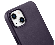 iCarer Leather Case do iPhone 14 Plus (MagSafe) fioletowy - 1201181 - zdjęcie 6