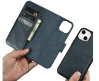 iCarer Wallet Case Oil Waxz do iPhoner 14 (anti-RFID) niebieski - 1201150 - zdjęcie 4