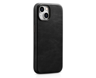 iCarer Premium Leather Case Oil Wax do iPhone 14 (MagSafe) czarny - 1201091 - zdjęcie 4