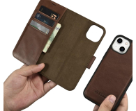 iCarer Wallet Case Oil Wax do iPhone 14 Plus (anti-RFID) brązowy - 1201152 - zdjęcie 7
