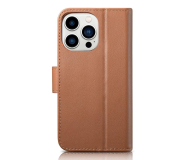 iCarer Wallet Case do iPhone 14 Pro (anti-RFID) brązowy - 1201176 - zdjęcie 2