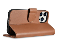iCarer Wallet Case do iPhone 14 Pro (anti-RFID) brązowy - 1201176 - zdjęcie 4
