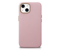 iCarer Litchi Premium Leather Case do iPhone 14 Plus (MagSafe) róż - 1201144 - zdjęcie 1