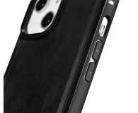 iCarer Leather Oil Wax do iPhone 14 Plus czarny - 1201077 - zdjęcie 4