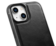 iCarer Leather Oil Wax do iPhone 14 Plus czarny - 1201077 - zdjęcie 3