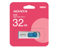 ADATA 32GB DashDrive Classic C008 biało-niebieski USB 2.0 - 1202725 - zdjęcie 1