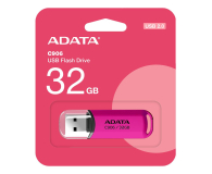 ADATA 32GB C906 różowy USB 2.0 - 1202703 - zdjęcie 1