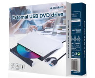 Gembird Napęd DVD na USB-C, biały - 1115568 - zdjęcie 3
