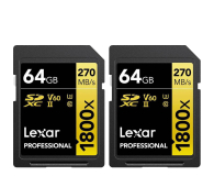 Lexar 2x64GB 1800x Professional SDXC UHS-II U3 V60 - 1111576 - zdjęcie 1