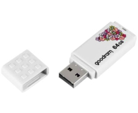 GOODRAM 64GB UME2 odczyt 20MB/s USB 2.0 spring white - 1123108 - zdjęcie 2
