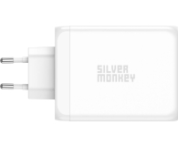 Silver Monkey Ładowarka sieciowa GaN 200W USB-C PD + USB 3.0 QC W - 1097688 - zdjęcie 3