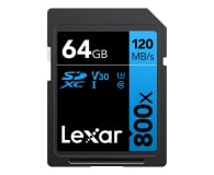 Lexar 64GB 800x Professional SDXC UHS-I U3 V30 - 1102577 - zdjęcie 1